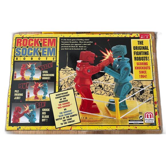 Mattel 2012 Rock 'Em Sock 'Em Robots Boxing Game Classic - Picture 4 of 4